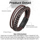 Leather and Steel Bracelet B00771