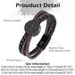 Compass leather bracelet for men B00736