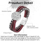 Compass leather bracelet for men B00730