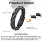 Leather and Steel Bracelet B00607