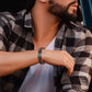 Leather And steel Bracelet B00495