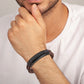 Leather and Steel Bracelet B00637