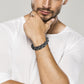 Leather and Steel Bracelet B00607