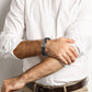 Leather And steel Bracelet B00569