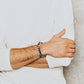 Leather and Steel Bracelet B00631