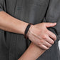 Leather And steel Bracelet B00559