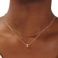 Initial Necklace for Women, Layered Beaded Chain Necklace, A to Z Letter Pendant Jewelry for Daily Wear