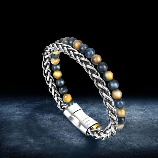 Bead And Steel Bracelet BHR00067