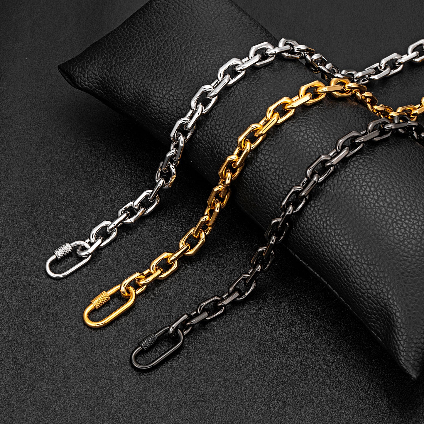 8mm steel Necklace  NHR00120