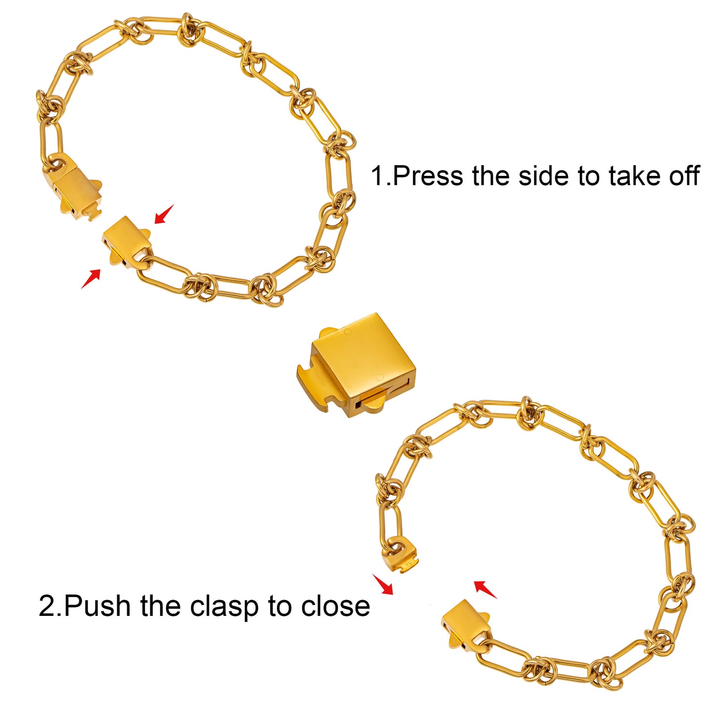 Steel Bracelet For Women BHR00372