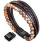 Leather And Bead Bracelet BHR00037