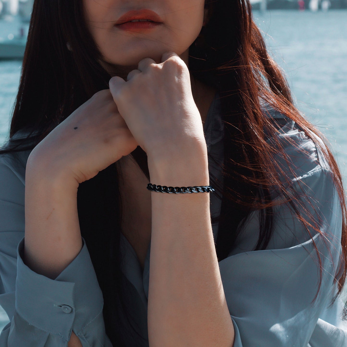 8mm steel bracelet BHR00335