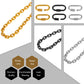 8mm steel Necklace  NHR00120