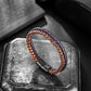 Rose Gold Plated Steel and Leather Bracelet BHR00332