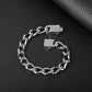 9mm steel bracelet B00386