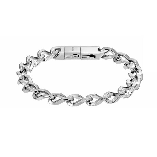 9mm steel bracelet B00386