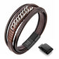Leather And Steel Bracelet B00423