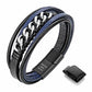 Leather And Steel Bracelet B00425