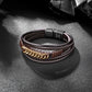 Leather And Steel Bracelet B00429