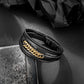 Leather And Steel Bracelet B00427