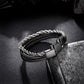 Leather And Steel Bracelet B00453