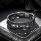 Leather And Steel Bracelet B00455
