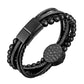 Compass leather bracelet for men B00464