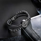 Compass leather bracelet for men B00464