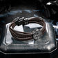 Compass leather bracelet for men B00462