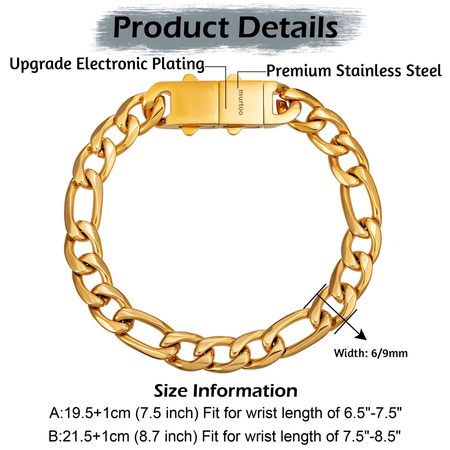10mm steel bracelet BHR00294