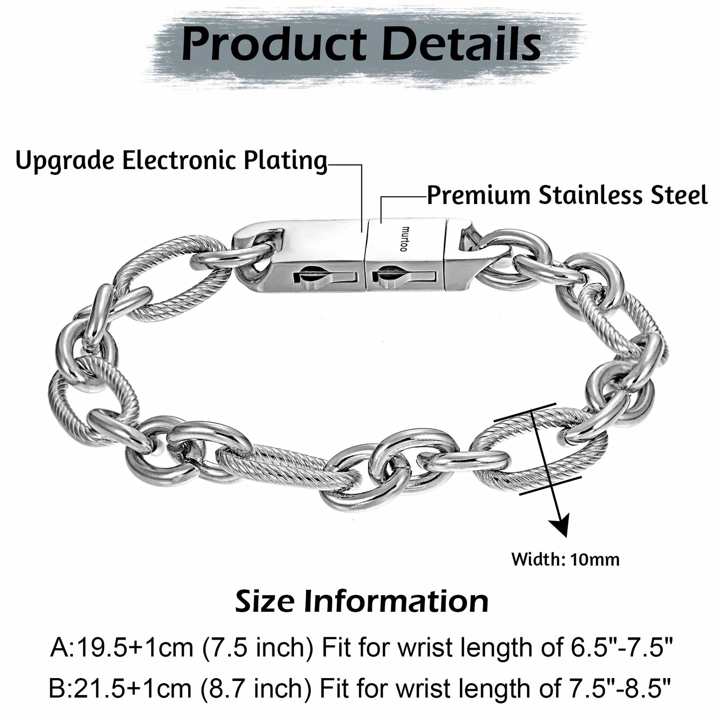 Steel Bracelet BHR00315
